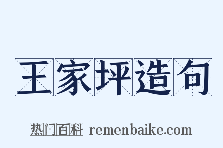 王家坪造句是什么意思的图片